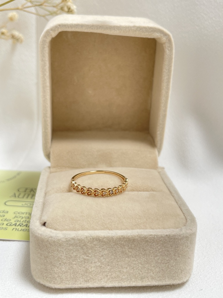 ANILLO CORAZONES TALLA 7 3/4
